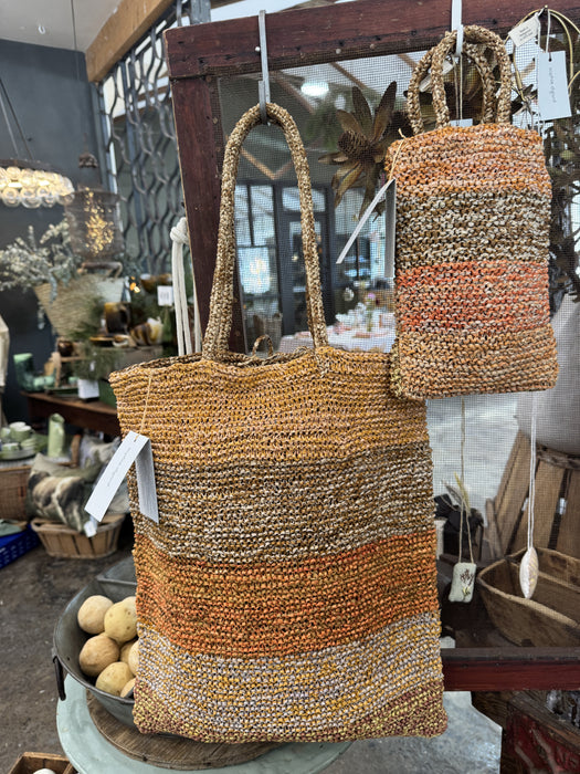 Medium stripey tote