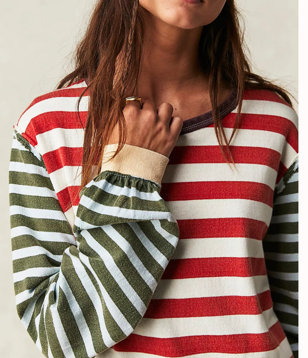 Classic striped crew