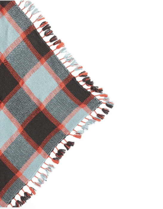 Triangle tartan scarf