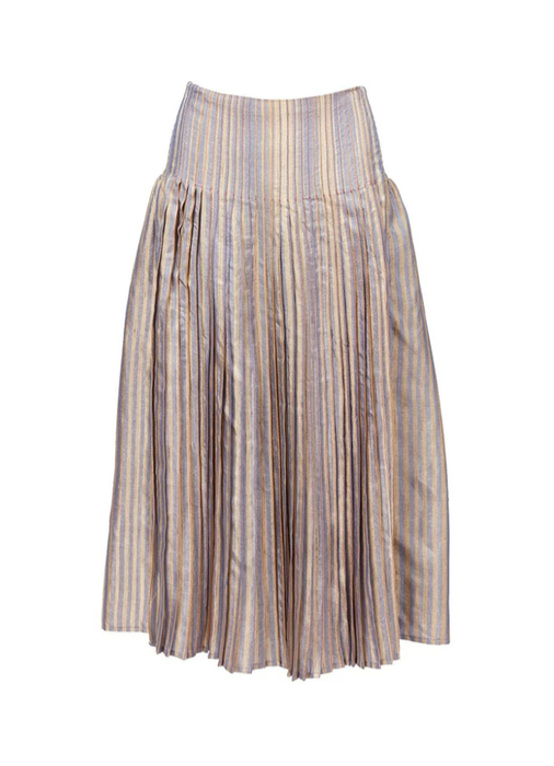 Silk pleated skirt Jacaranda