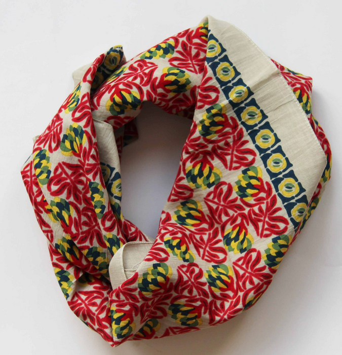 Cotton square scarf | Heidi