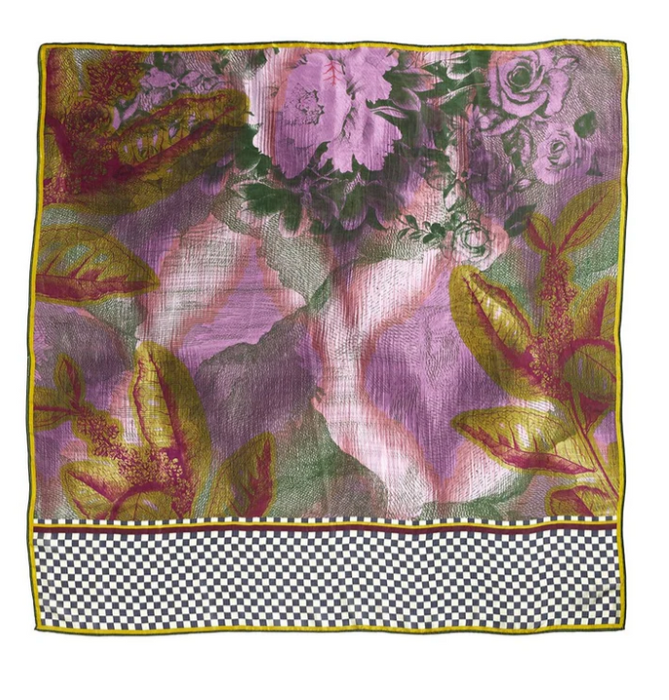 Silk square scarf