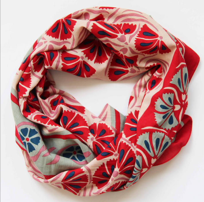 Cotton square scarf | Diego