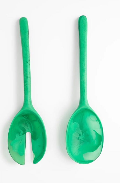 Stone salad servers long